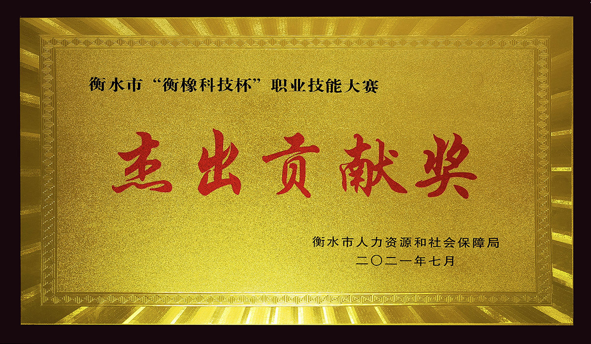 The company won the outstanding contribution award of Hengshui selection competition of provincial staff competition